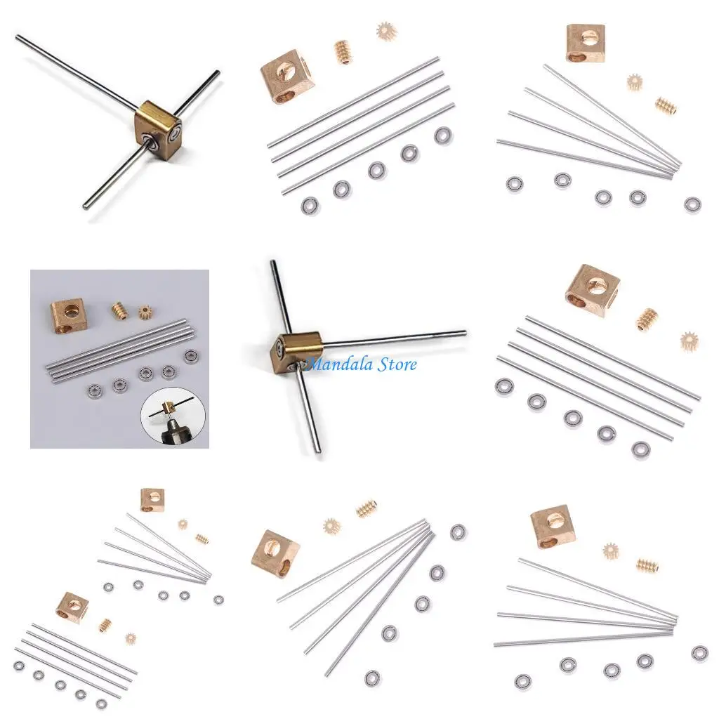 U2JC Miniature Transmission Box 0.2M Turbines Worm Gear 12-Times Reduction Mechanism for Model Car Projects
U2JC Miniature Transmission Box 0.2M Turbines Worm Gear 12-Times Reduction Mechanism for Model Car Projects