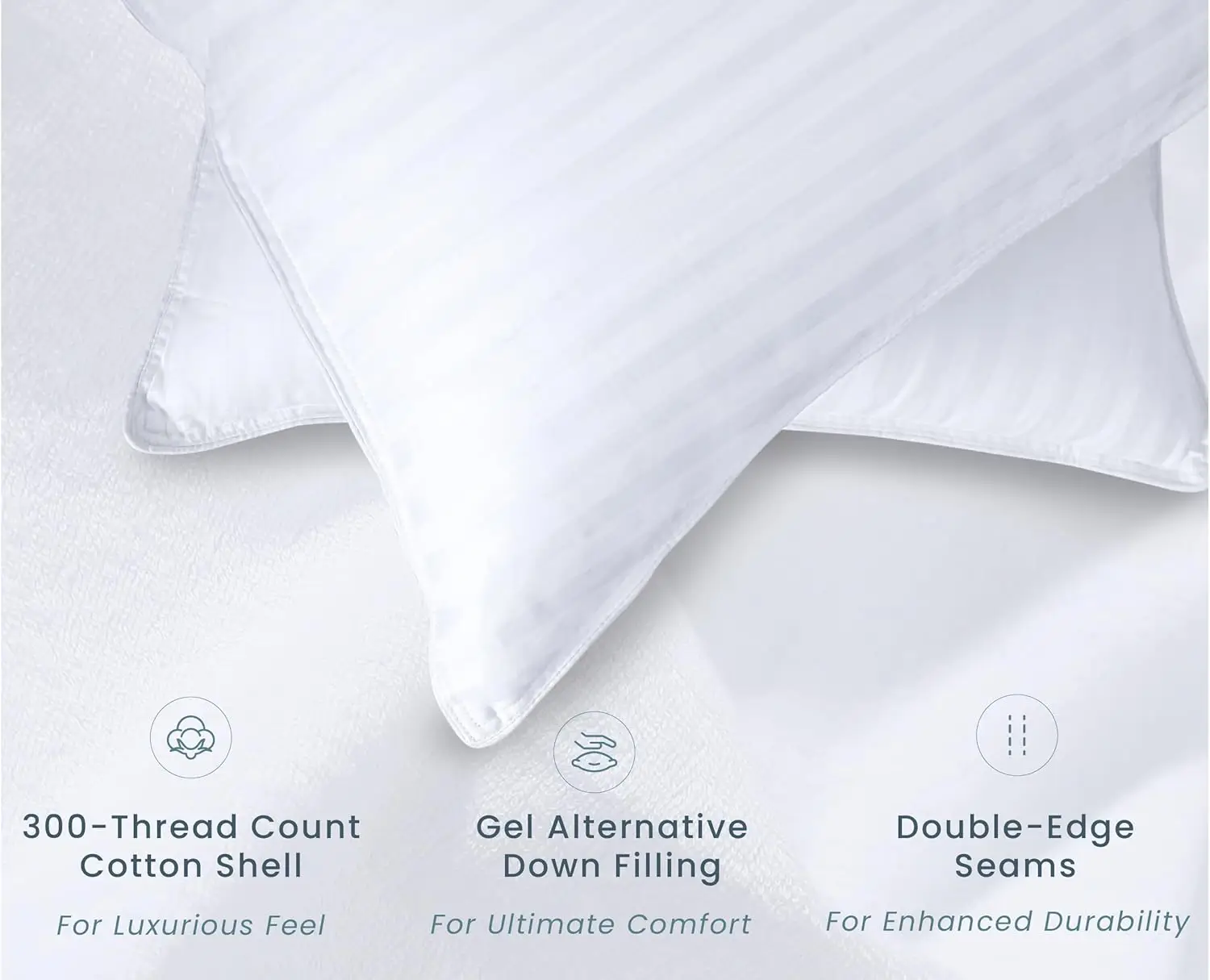 Threadmill Soft Bed Pillows Standard Size Set Of 2 | Down Alternative Cooling Bed Pillow For Sleeping | Soft Pillows | 20 X 26
Threadmill Soft Bed Pillows Standard Size Set Of 2 | Down Alternative Cooling Bed Pillow For Sleeping | Soft Pillows | 20 X 26