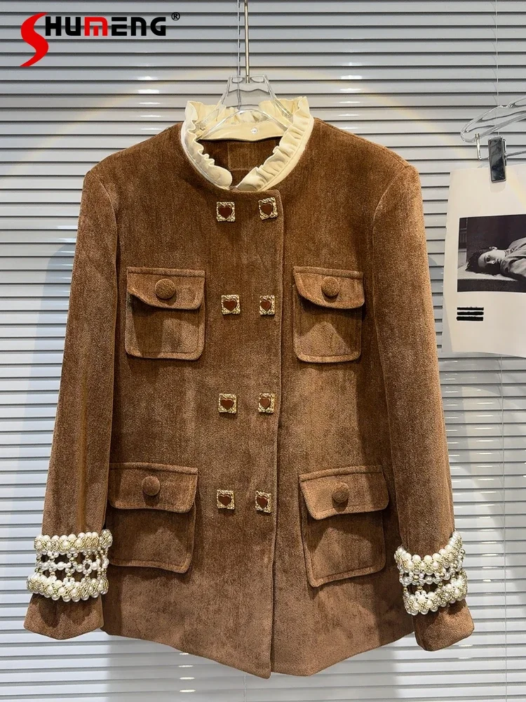 Women's 2024 Winter New Round Neck Pearl Sleeves Lace Collar Plush Women's Light Luxury Medium Long Long Sleeve Trendy Coat Tops
Women's 2024 Winter New Round Neck Pearl Sleeves Lace Collar Plush Women's Light Luxury Medium Long Long Sleeve Trendy Coat Tops