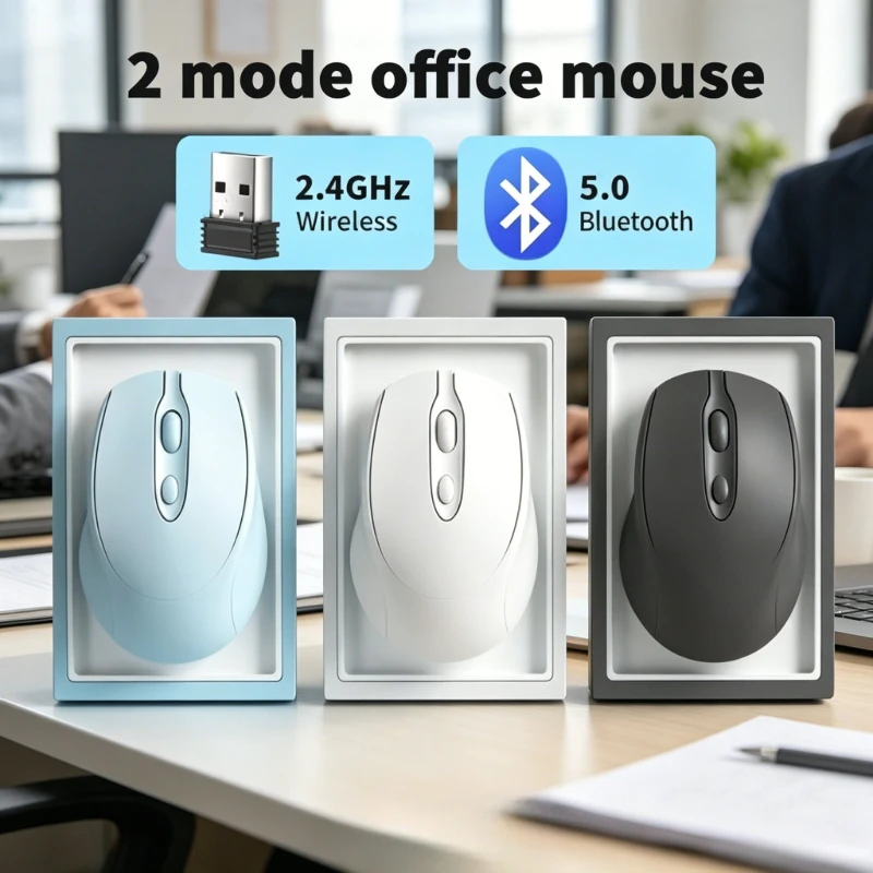 Portable Wireless Bluetooth Mouse Compact Ergonomic 2.4G USB Noiseless 1600DPI 500mAh Rechargeable for PC Tablet Laptop MacBook
Portable Wireless Bluetooth Mouse Compact Ergonomic 2.4G USB Noiseless 1600DPI 500mAh Rechargeable for PC Tablet Laptop MacBook
