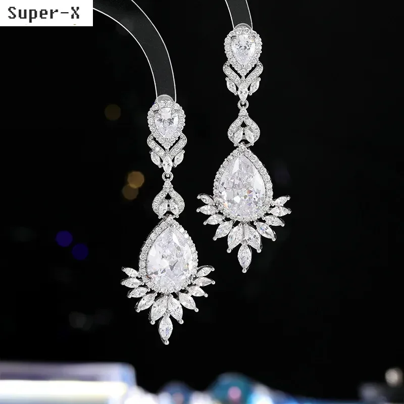 Red Royal blue white Earrings Water Drop Women Evening Party Luxury Jewelry vintage elegant Shiny Zircon Female Gift
Red Royal blue white Earrings Water Drop Women Evening Party Luxury Jewelry vintage elegant Shiny Zircon Female Gift