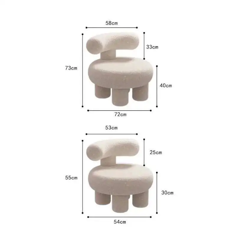 Nordic Lamb Velvet Living Room Sofa Chairs Round Stool Home Furniture Simple Living Room Chair Children's Back Chair
Nordic Lamb Velvet Living Room Sofa Chairs Round Stool Home Furniture Simple Living Room Chair Children's Back Chair