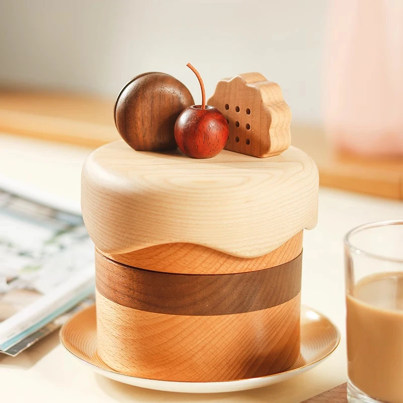Solid wood cake jewelry box storage box light luxury high-end wooden box cute
Solid wood cake jewelry box storage box light luxury high-end wooden box cute