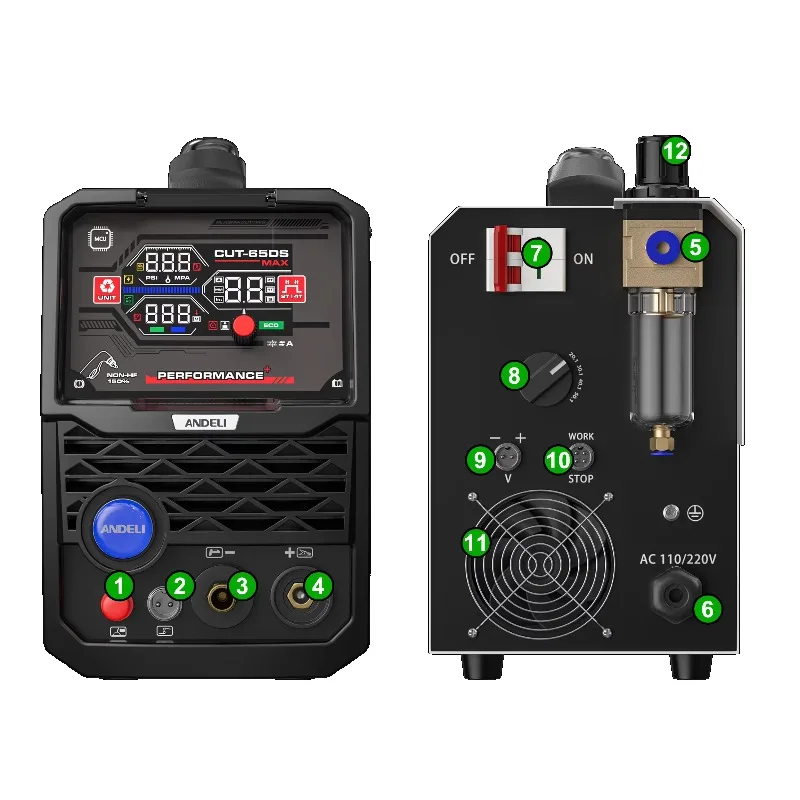 110V 220V CUT-65 1PH 220V Non-HF CNC Compatible Pilot Arc Contacting Plasma Cutter
110V 220V CUT-65 1PH 220V Non-HF CNC Compatible Pilot Arc Contacting Plasma Cutter