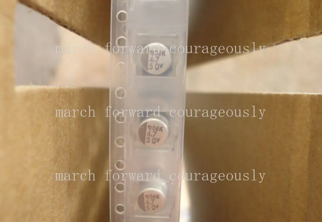 100pcs 50V 4.7UF SMD surface mount capacitor MVK 5*5.5 105°C
100pcs 50V 4.7UF SMD surface mount capacitor MVK 5*5.5 105°C