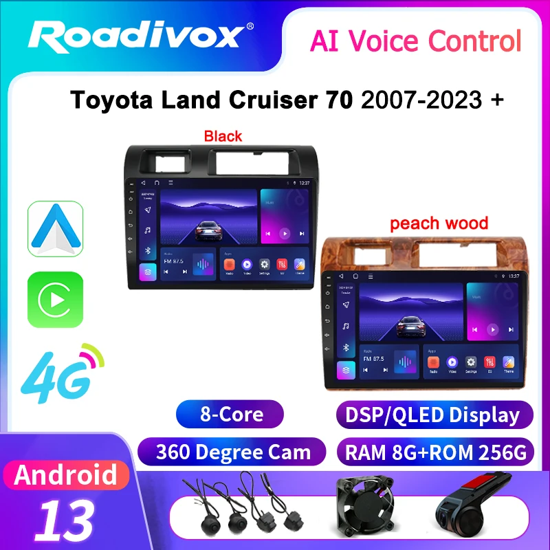 Автомобильное радио Roadivox Android для Toyota Land Cruiser 70 2007 2023, стерео GPS-навигация, видео, мультимедийный плеер, магнитофон
Автомобильное радио Roadivox Android для Toyota Land Cruiser 70 2007 2023, стерео GPS-навигация, видео, мультимедийный плеер, магнитофон
