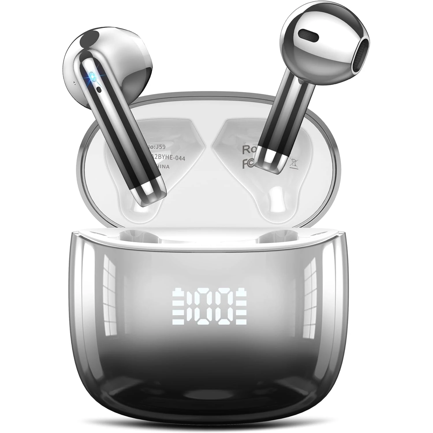 Wireless Earbuds BT5.3 50H Playback Deep Bass Stereo Earphones LED Power Display Case IPX7 Waterproof Mic Headset for Phones
Wireless Earbuds BT5.3 50H Playback Deep Bass Stereo Earphones LED Power Display Case IPX7 Waterproof Mic Headset for Phones