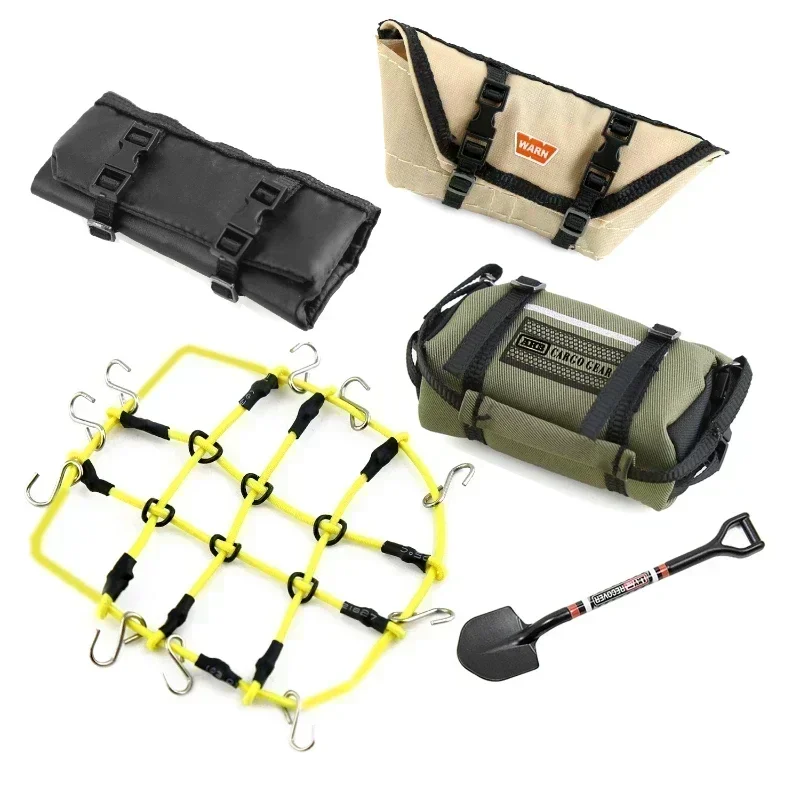 5pcs Storage Bag Roof Bag Handbag Sleeping Bag Luggage Net Shovel Decoration for TRX4M Axial SCX24 1/18 1/24 RC Crawler Car
5pcs Storage Bag Roof Bag Handbag Sleeping Bag Luggage Net Shovel Decoration for TRX4M Axial SCX24 1/18 1/24 RC Crawler Car
