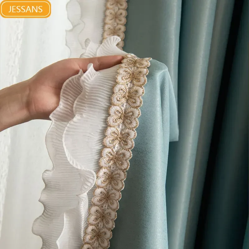 Milk tea color shiny imitation light lace stitching curtains living room curtains Curtains for Living dining room bedroom
Milk tea color shiny imitation light lace stitching curtains living room curtains Curtains for Living dining room bedroom