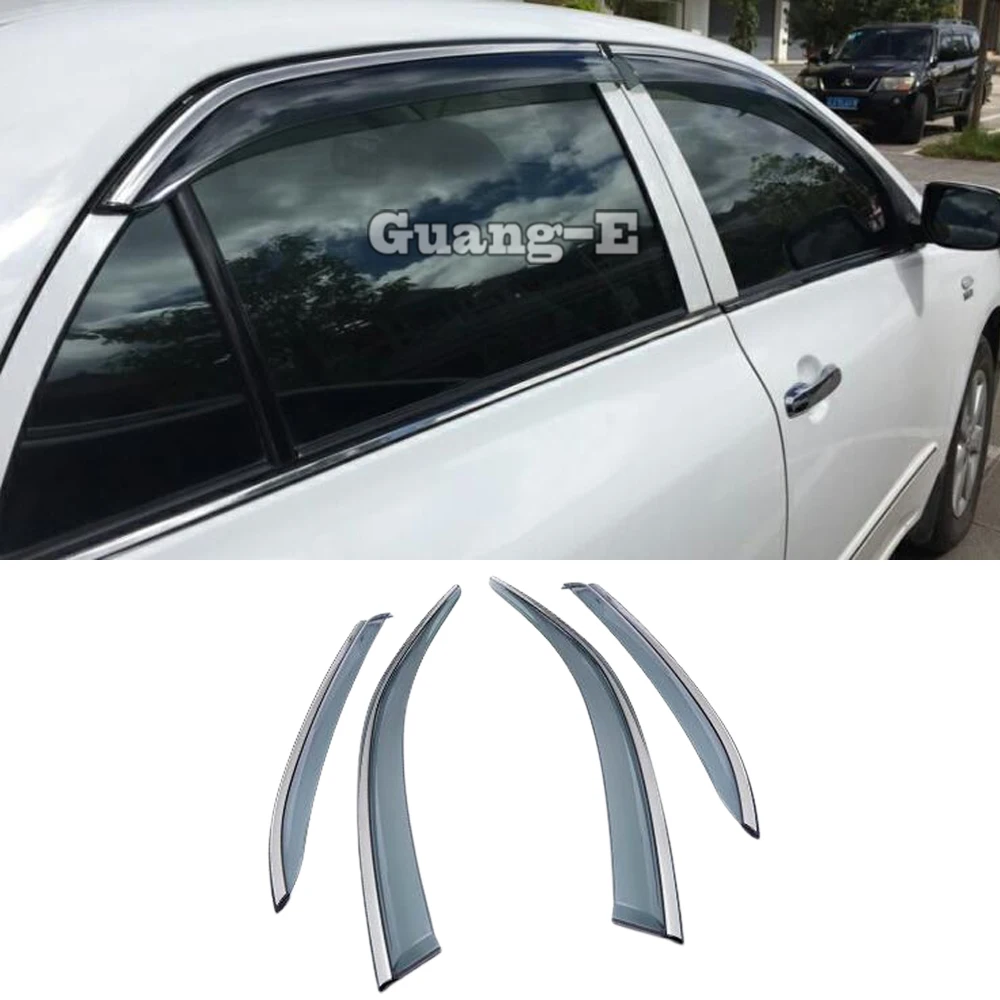 Car Cover Stick Lamp Plastic Window Glass Wind Visor Rain/Sun Guard 4pcs For Toyota Corolla Altis 2008 2009 2010 2011 2012 2013
Car Cover Stick Lamp Plastic Window Glass Wind Visor Rain/Sun Guard 4pcs For Toyota Corolla Altis 2008 2009 2010 2011 2012 2013