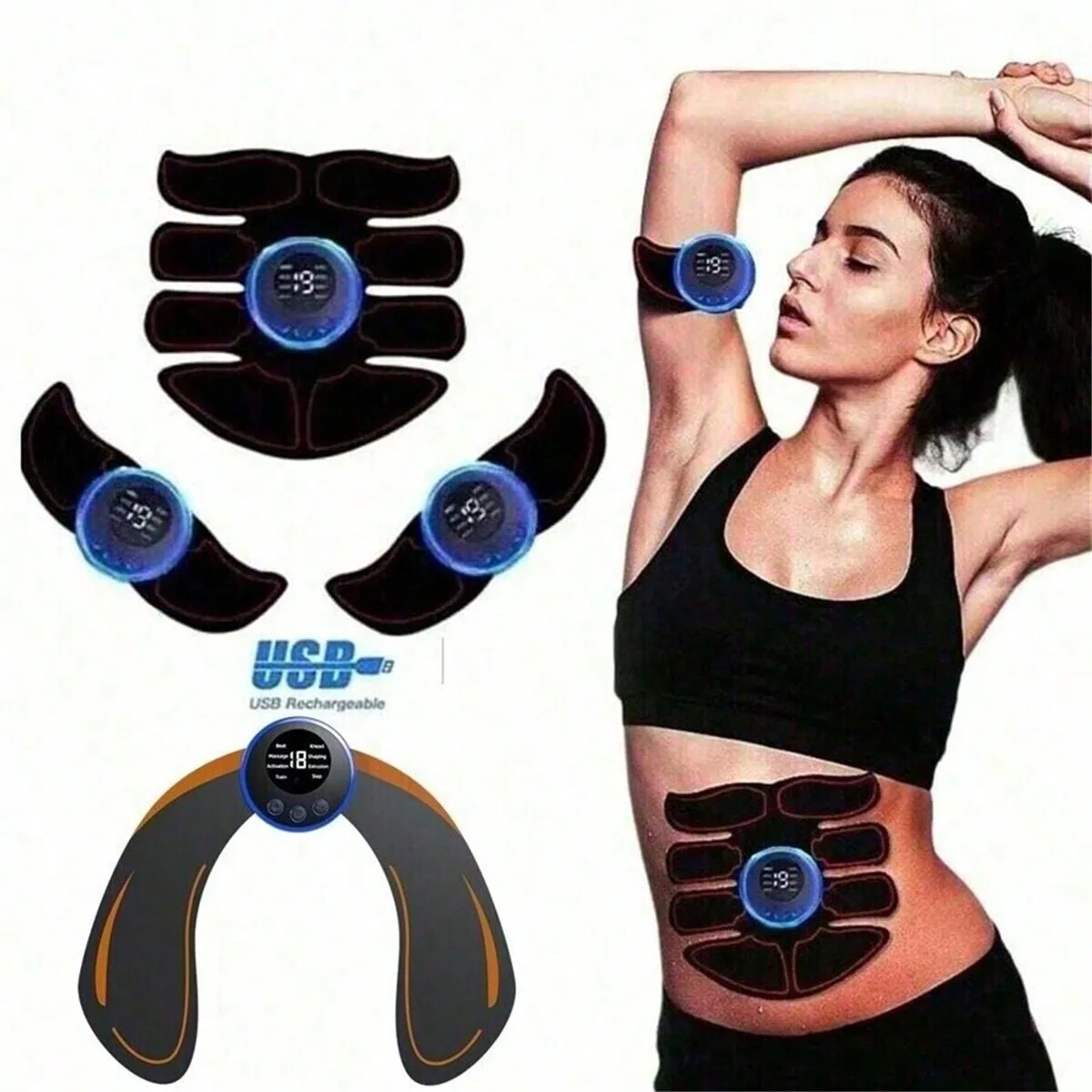 4-In-1 Abs Stimulator,Intelligent Wireless Fitness Apparatus For Men Woman Abdomen/Arm/Leg Home Office Exercise Ab Workouts
4-In-1 Abs Stimulator,Intelligent Wireless Fitness Apparatus For Men Woman Abdomen/Arm/Leg Home Office Exercise Ab Workouts