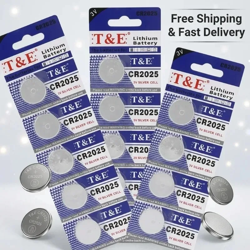 2-50Pcs CR2025 3V Lithium Battery DL2025 BR2025 KCR2025 Button Cell For Car Key Remote Watch Motherboard
2-50Pcs CR2025 3V Lithium Battery DL2025 BR2025 KCR2025 Button Cell For Car Key Remote Watch Motherboard