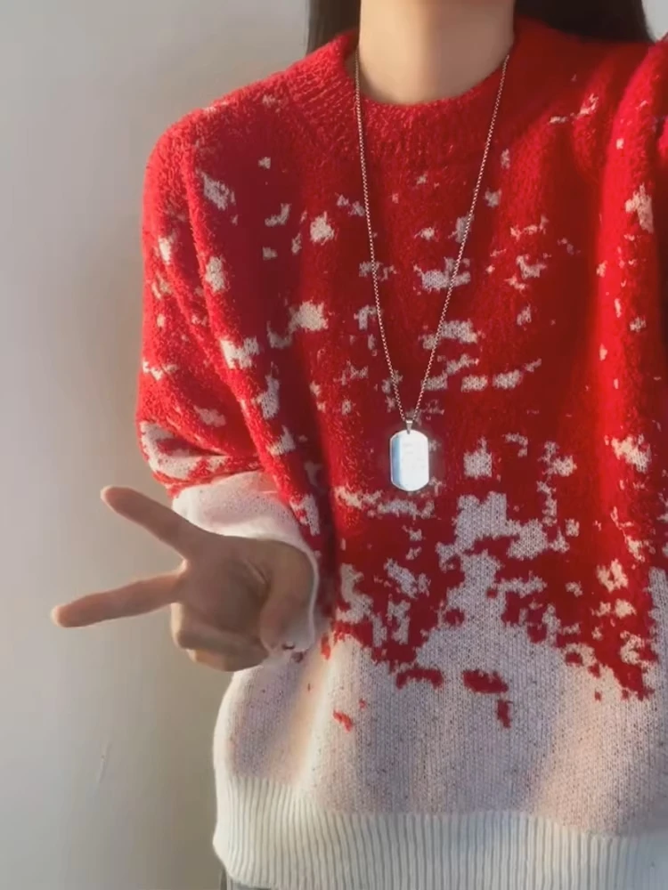 Красный вязаный свитер Luy Year с круглым вырезом, утепленный, осенне-зимний, для ношения в качестве базового слоя, топ для отдыха
Красный вязаный свитер Luy Year с круглым вырезом, утепленный, осенне-зимний, для ношения в качестве базового слоя, топ для отдыха