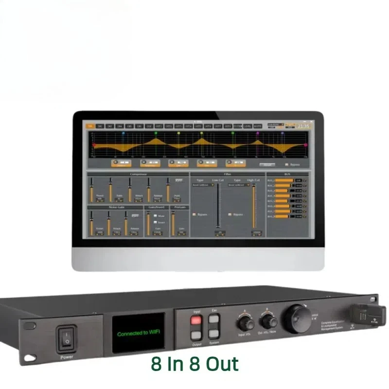 Processor A808 Touch Screen 8In 8Out Digital Audio Processor Speaker Management System Audio Audio Equipment
Processor A808 Touch Screen 8In 8Out Digital Audio Processor Speaker Management System Audio Audio Equipment