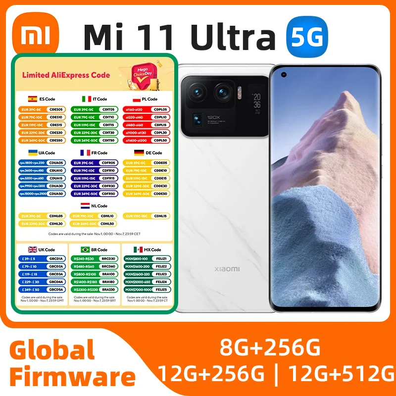 Xiaomi 11 ultra 5G Global version 512G Snapdragon888 6.81inch 50MP 120x zoom All Colours in good condition Original used phone
Xiaomi 11 ultra 5G Global version 512G Snapdragon888 6.81inch 50MP 120x zoom All Colours in good condition Original used phone