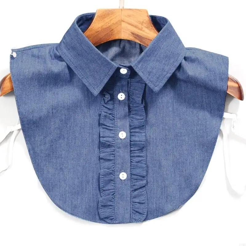 49ME Women New Fashion Stripe Denim Lace Collar Shirt Fake Collar Tie Vintage Detacha
49ME Women New Fashion Stripe Denim Lace Collar Shirt Fake Collar Tie Vintage Detacha