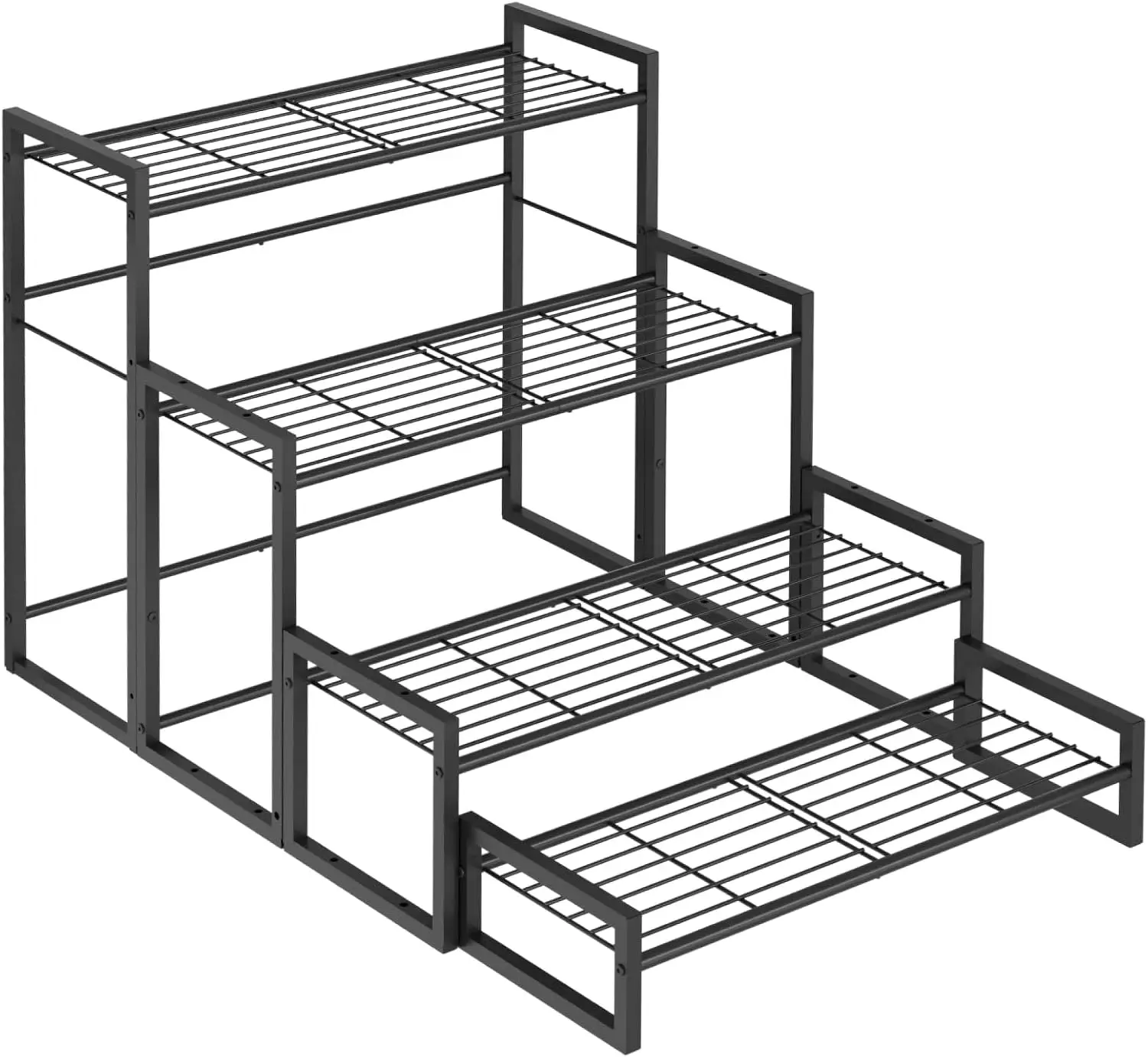 VyGrow 4 Tier Widened Plant Stand, Stackable Heavy Duty Tall Shelf for Indoor Outdoor Garden Display, Black
VyGrow 4 Tier Widened Plant Stand, Stackable Heavy Duty Tall Shelf for Indoor Outdoor Garden Display, Black