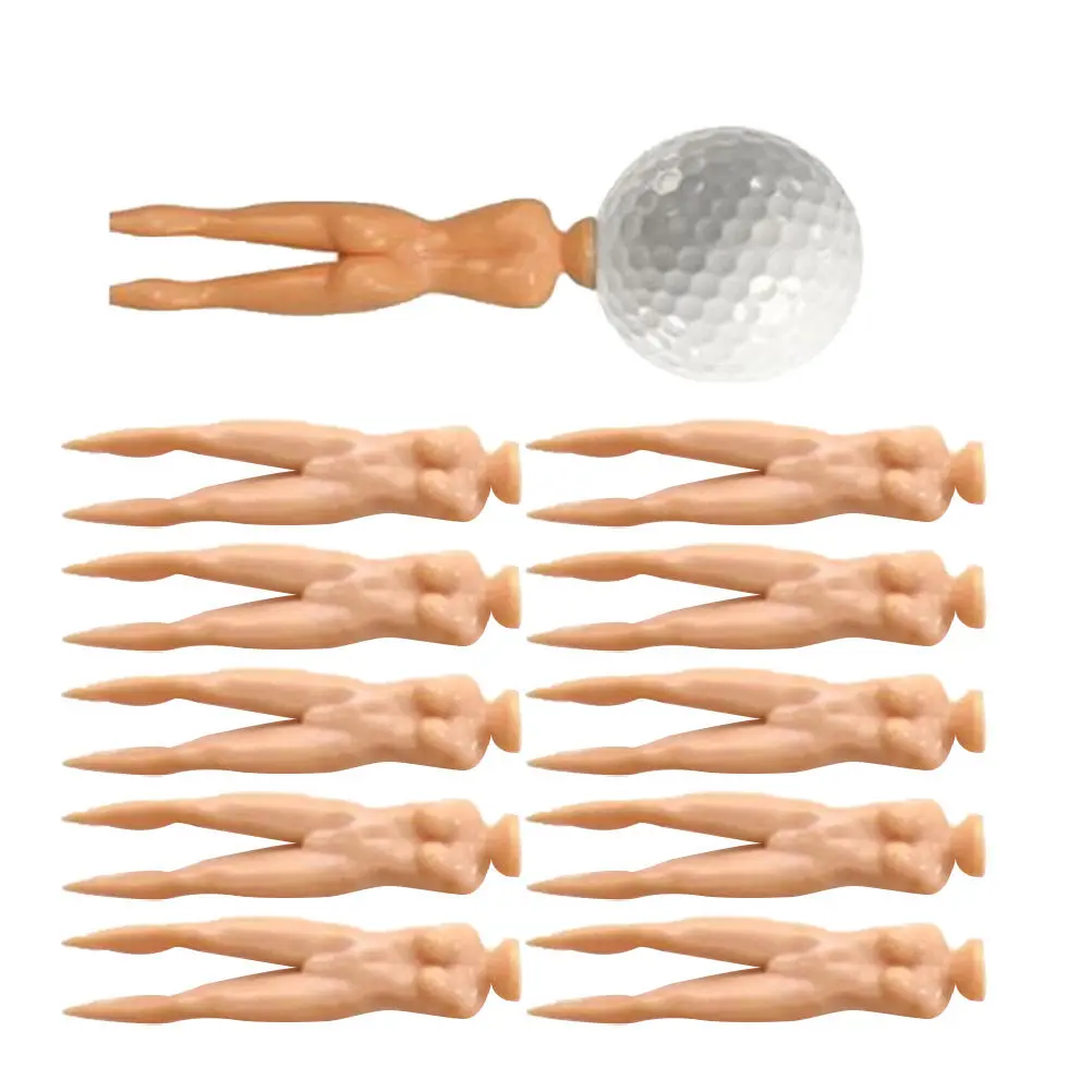 25Pcs Golf Ball Tees Plastic Environmental Protection Tees Simple Design for Rod Protection Friction Reduction Distance Accuracy