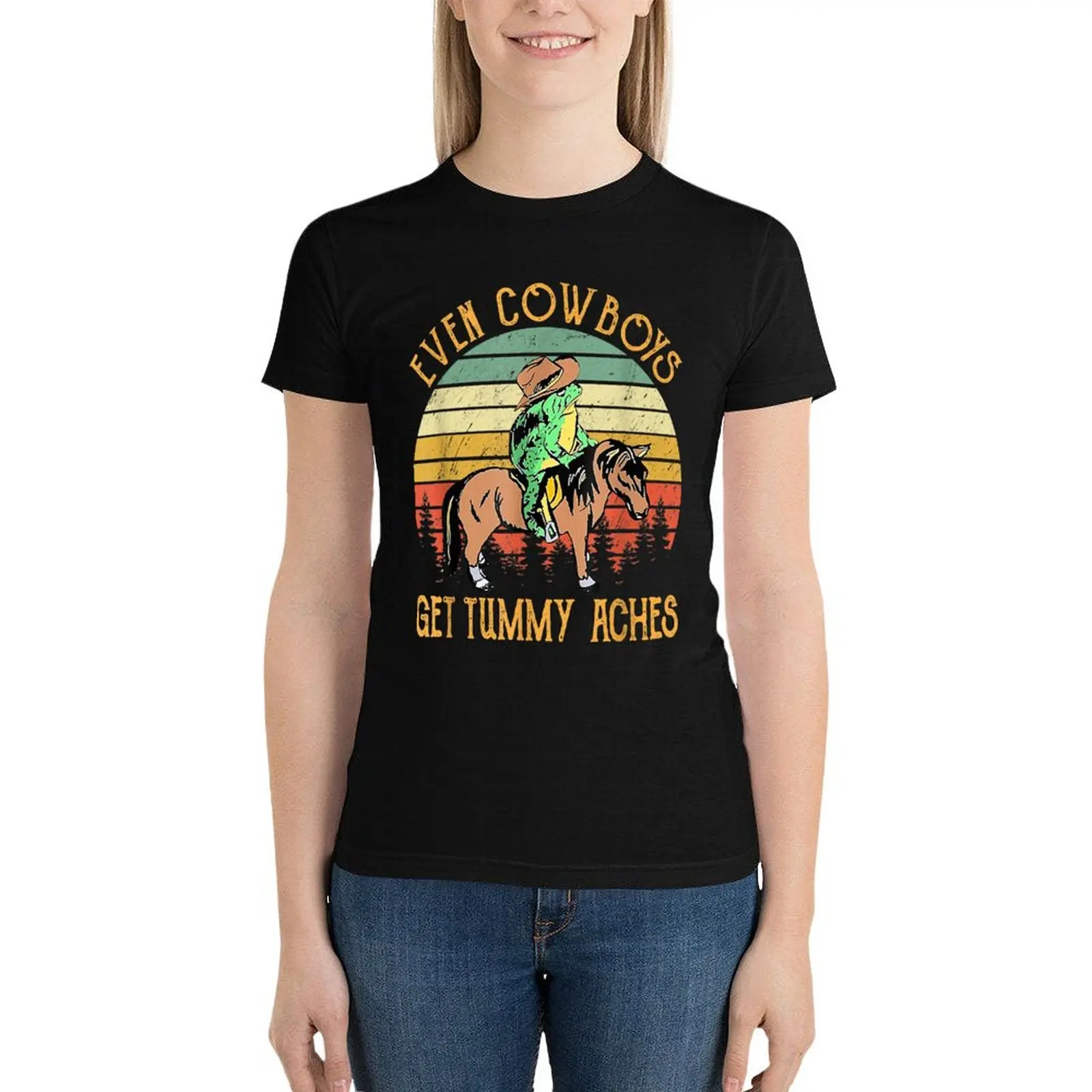 Even Cowboys Get Tummy Aches Kawaii Frog T-Shirt Blouse Female clothing female t-shirts for Women cotton
Even Cowboys Get Tummy Aches Kawaii Frog T-Shirt Blouse Female clothing female t-shirts for Women cotton