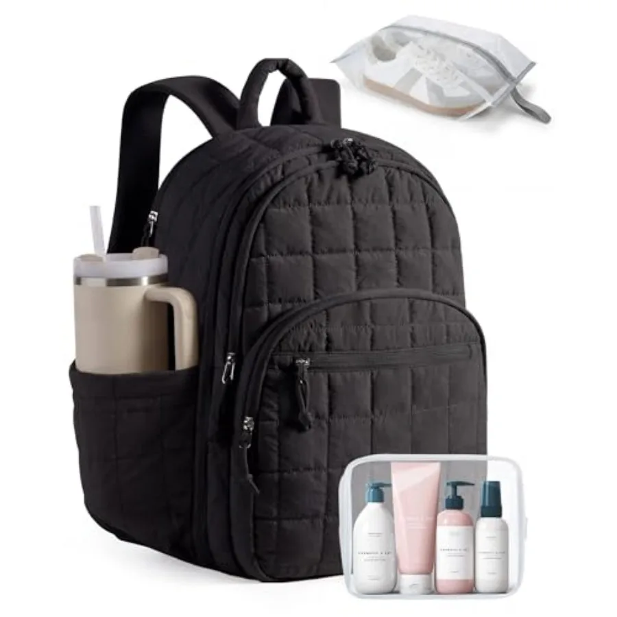 College Laptop Backpack, Travel Backpack for Women, Quilted Airle Approved Carry On Backpack Fits ch Laptop, Personal Item Trav
College Laptop Backpack, Travel Backpack for Women, Quilted Airle Approved Carry On Backpack Fits ch Laptop, Personal Item Trav