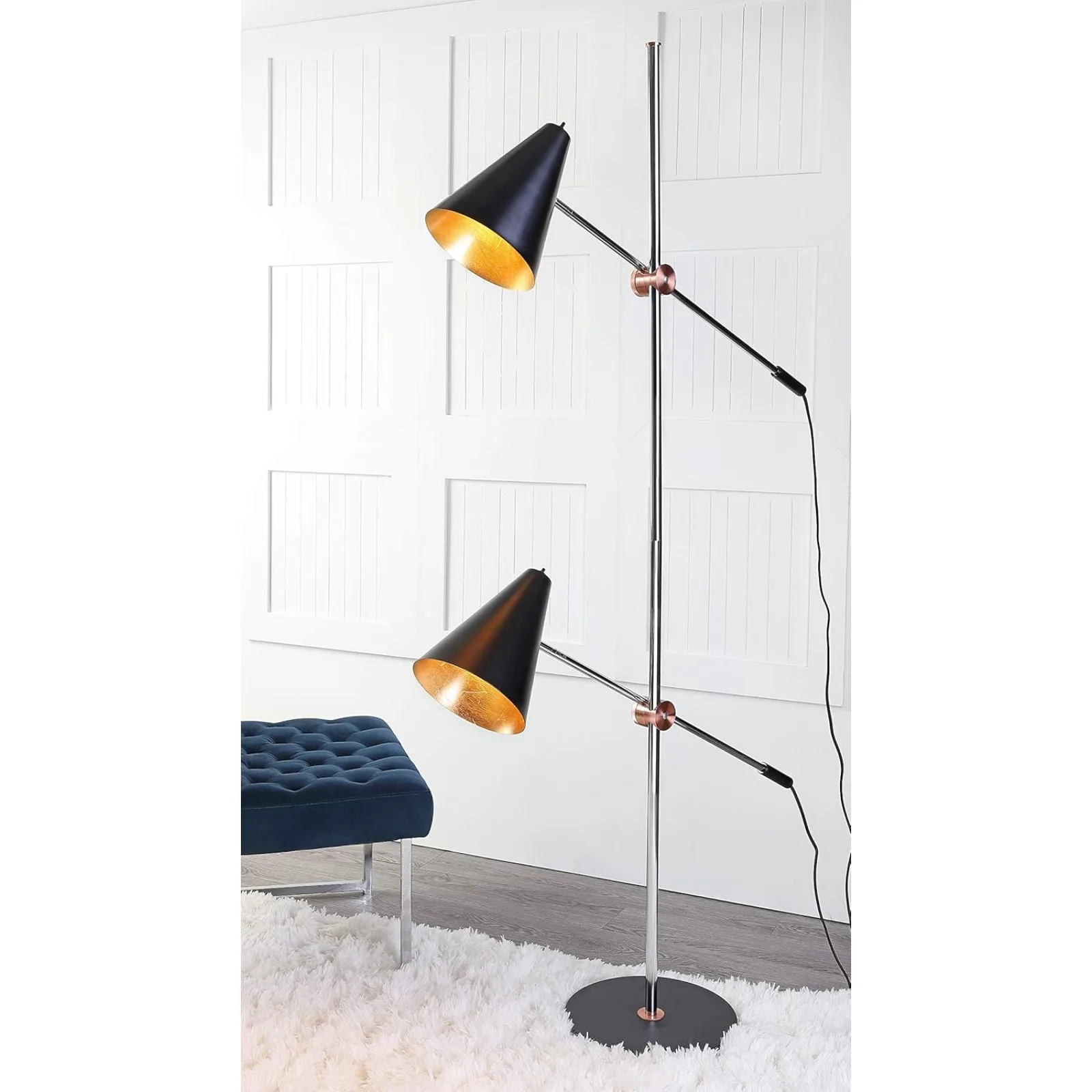 US Lighting Collection Reed Modern Contemporary Scandinavian Retro Chrome/ Black 71-inch 2-light Living Room Bedroom Home
US Lighting Collection Reed Modern Contemporary Scandinavian Retro Chrome/ Black 71-inch 2-light Living Room Bedroom Home