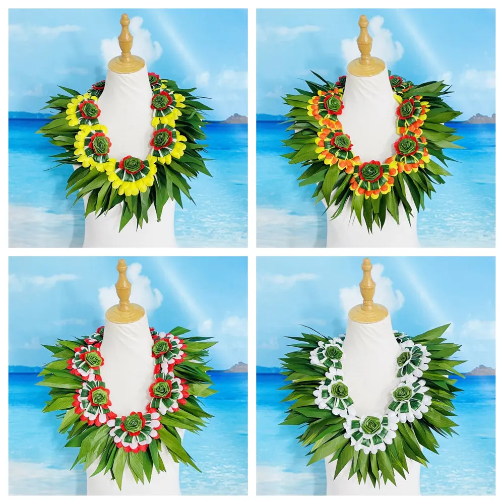 Artificial Silk Ti Leaf Green Rose Tongan Kahoa Lei La Caraca Dance Coronation Celebration Tradition Festival Party Necklace
Artificial Silk Ti Leaf Green Rose Tongan Kahoa Lei La Caraca Dance Coronation Celebration Tradition Festival Party Necklace