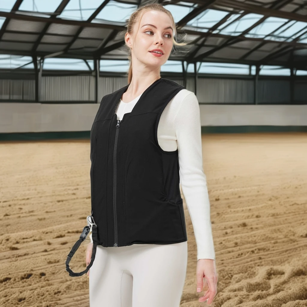 Customized Durable Outdoor Equestrian Airbag Vest Anti-Injury Protection in Nylon and Spandex for Horse Riding Wear
Customized Durable Outdoor Equestrian Airbag Vest Anti-Injury Protection in Nylon and Spandex for Horse Riding Wear