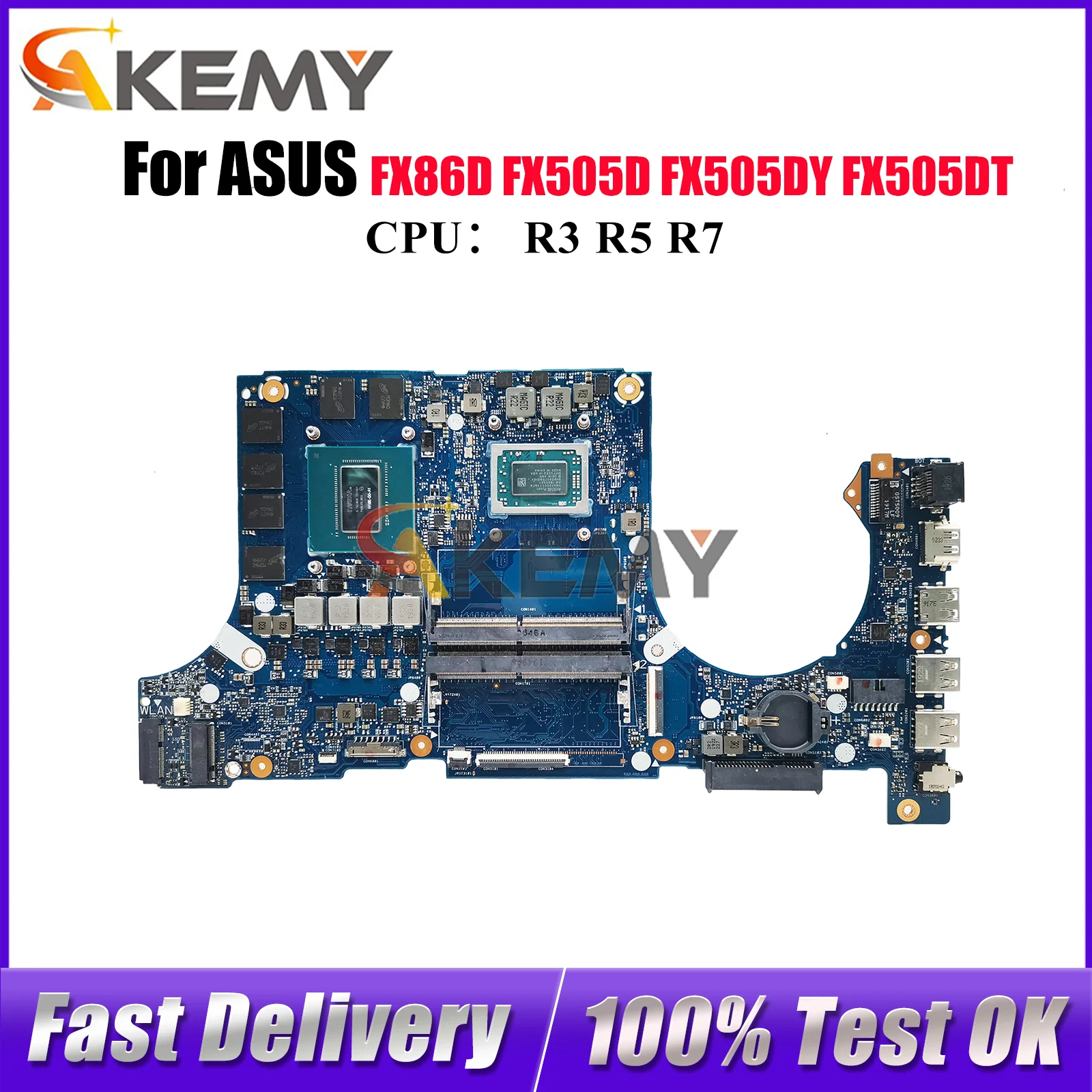 FX505DU Laptop Motherboard For ASUS TUF Gaming FX505GU FX86FD FX505 FX505GM FX86FE FX505GV Notebook Mainboard With R3 R5 R7 CPU
FX505DU Laptop Motherboard For ASUS TUF Gaming FX505GU FX86FD FX505 FX505GM FX86FE FX505GV Notebook Mainboard With R3 R5 R7 CPU