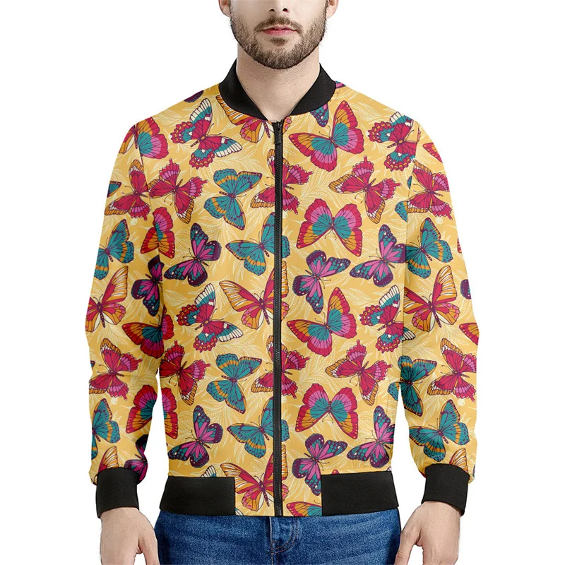 Cartoon Insect Butterfly 3d Printed Jacket Men Clothes Loose Sweatshirt Cool Casual Bomber Zipper Jackets Street Tops Coat
Cartoon Insect Butterfly 3d Printed Jacket Men Clothes Loose Sweatshirt Cool Casual Bomber Zipper Jackets Street Tops Coat