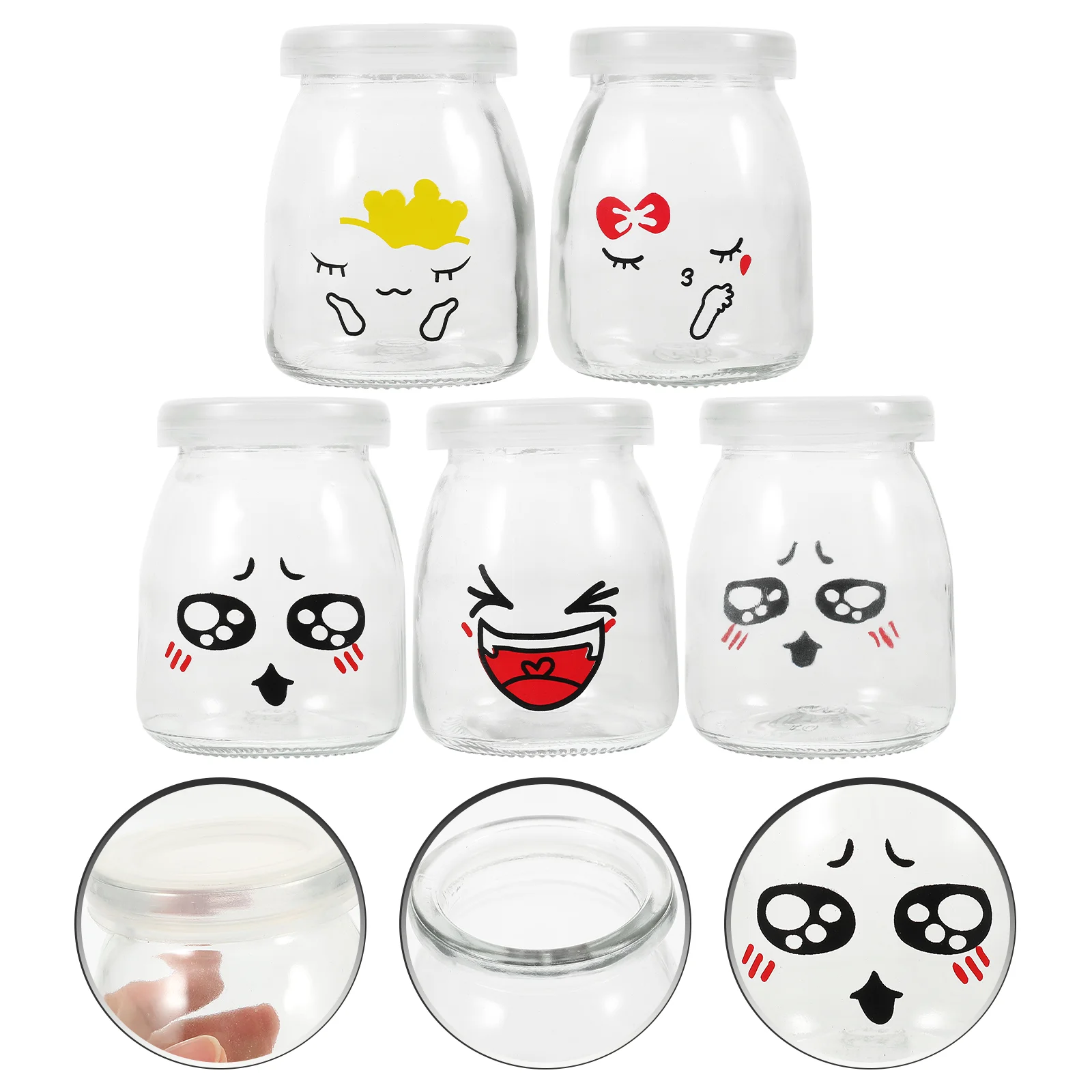 5 Pcs Mousse Container Dessert Cups Pudding Bottle Glass Yogurt Jars Milk Jelly 
5 Pcs Mousse Container Dessert Cups Pudding Bottle Glass Yogurt Jars Milk Jelly