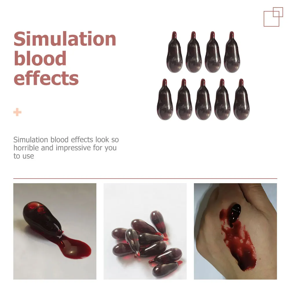 9pcs Blood Plasma Props Realistic Blood Capsules Pills Halloween Party Prank Toys Home Party Plasma Props Scary Effects
9pcs Blood Plasma Props Realistic Blood Capsules Pills Halloween Party Prank Toys Home Party Plasma Props Scary Effects