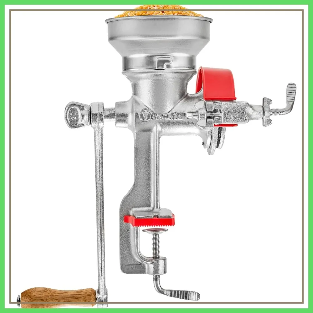 Manual Cast Iron Grain Mill with Low Hopper, Premium Corn-Grinding Mill and Grain Grinder
Manual Cast Iron Grain Mill with Low Hopper, Premium Corn-Grinding Mill and Grain Grinder
