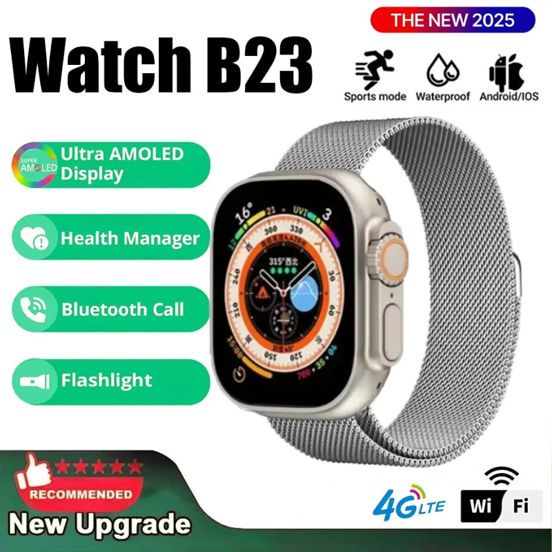 B23 5G Сетевая SIM-карта 2,1 дюйма Amoled GPS WIFI Global Call Смарт-часы Мужчины Ultra s10 Android 9.0 Смарт-часы прочный дизайн
B23 5G Сетевая SIM-карта 2,1 дюйма Amoled GPS WIFI Global Call Смарт-часы Мужчины Ultra s10 Android 9.0 Смарт-часы прочный дизайн