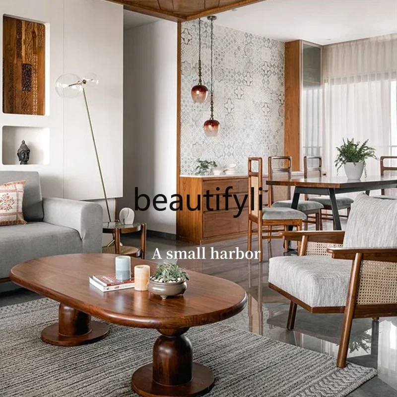 A139 Wabi-sabi wind living room household small apartment artistic creativity high sense modern simple solid wood oval coffee t
A139 Wabi-sabi wind living room household small apartment artistic creativity high sense modern simple solid wood oval coffee t