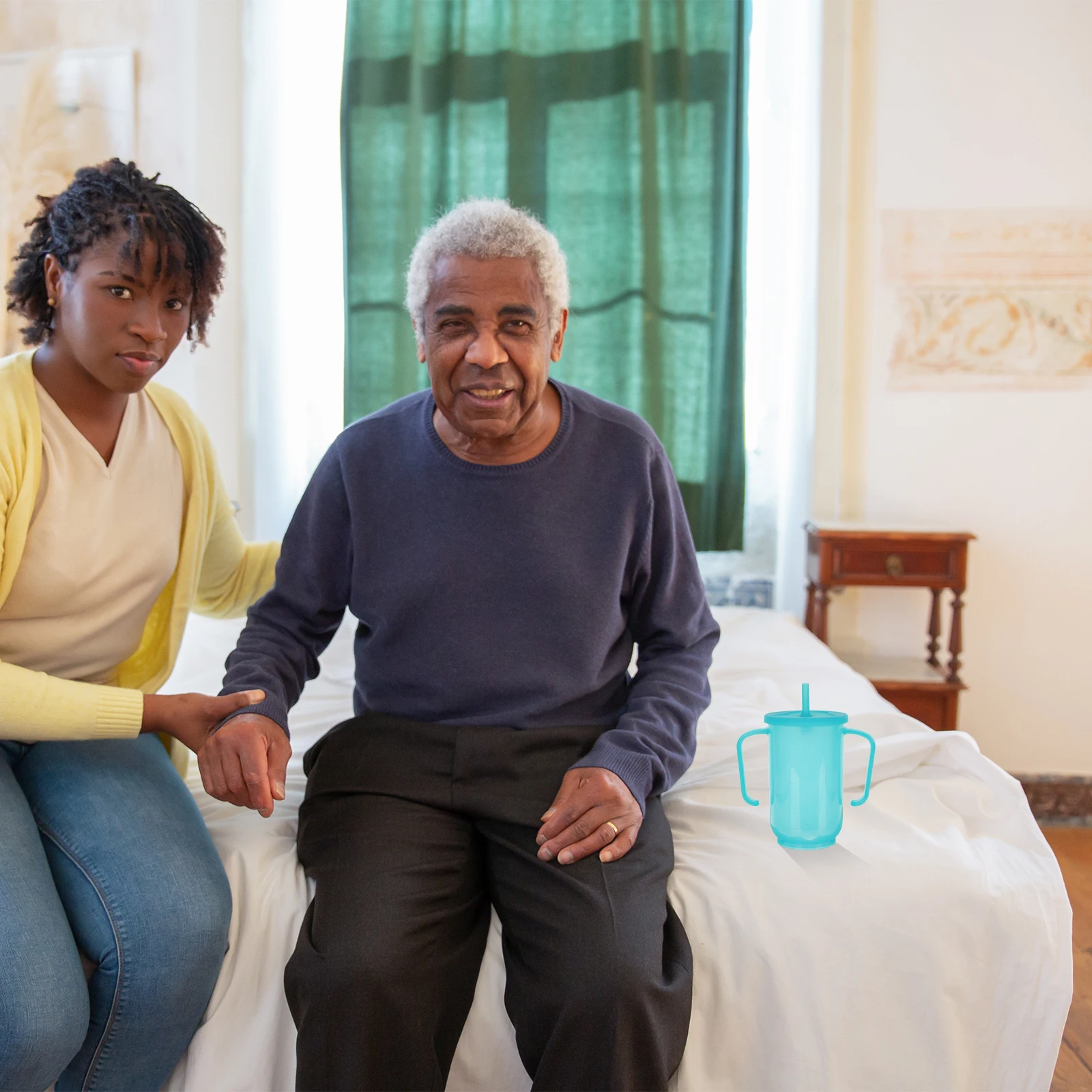 Bedridden Patient Feeding Straw Cup Double Handle Non Spill Cup for Elderly Disabled Liquid Diet Hospital Drinking Mug
Bedridden Patient Feeding Straw Cup Double Handle Non Spill Cup for Elderly Disabled Liquid Diet Hospital Drinking Mug