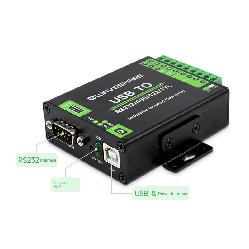 Промышленный Цифровой изолированный USB-конвертер Waveshare FT232RNL, преобразователь USB в RS232/485/422/TTL, бит/с, скорость связи 3 Мбит/с
Промышленный Цифровой изолированный USB-конвертер Waveshare FT232RNL, преобразователь USB в RS232/485/422/TTL, бит/с, скорость связи 3 Мбит/с