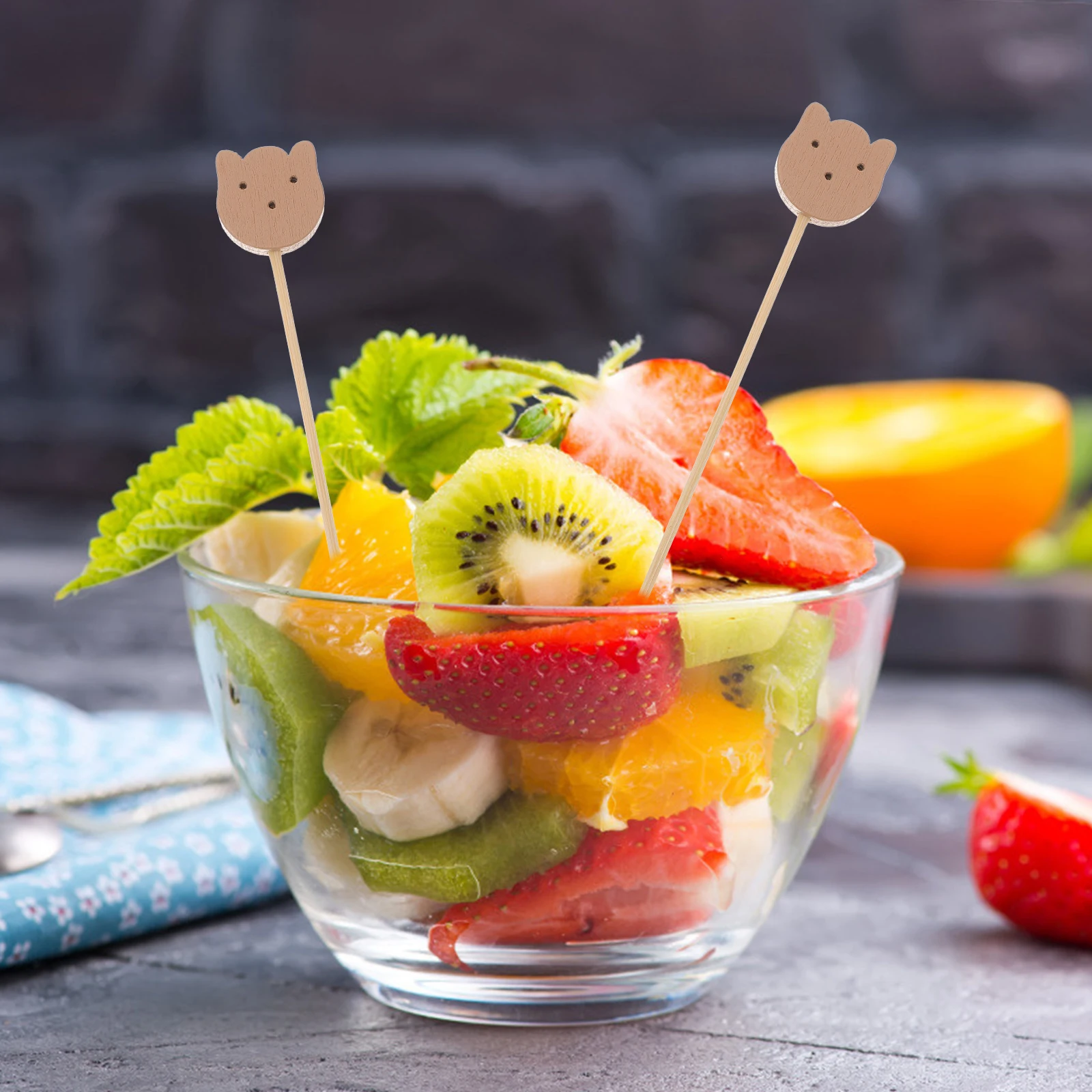 100 Pcs Bamboo Fruit Sticks Smooth Surface Strong Cocktail Picks Decorative Table Foods Appetizers Fruits Skewers
100 Pcs Bamboo Fruit Sticks Smooth Surface Strong Cocktail Picks Decorative Table Foods Appetizers Fruits Skewers