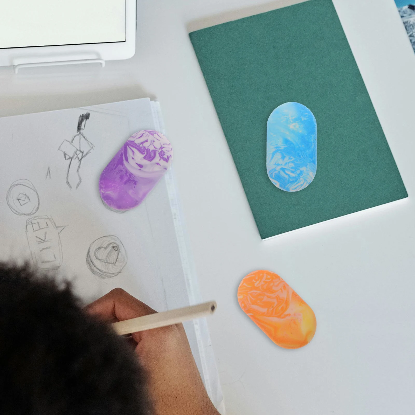 12pcs Marble Erasers Tpr Material Smooth Pencil Erasing For Drawing Writing Office Portable Small Eraser Gifts 
12pcs Marble Erasers Tpr Material Smooth Pencil Erasing For Drawing Writing Office Portable Small Eraser Gifts