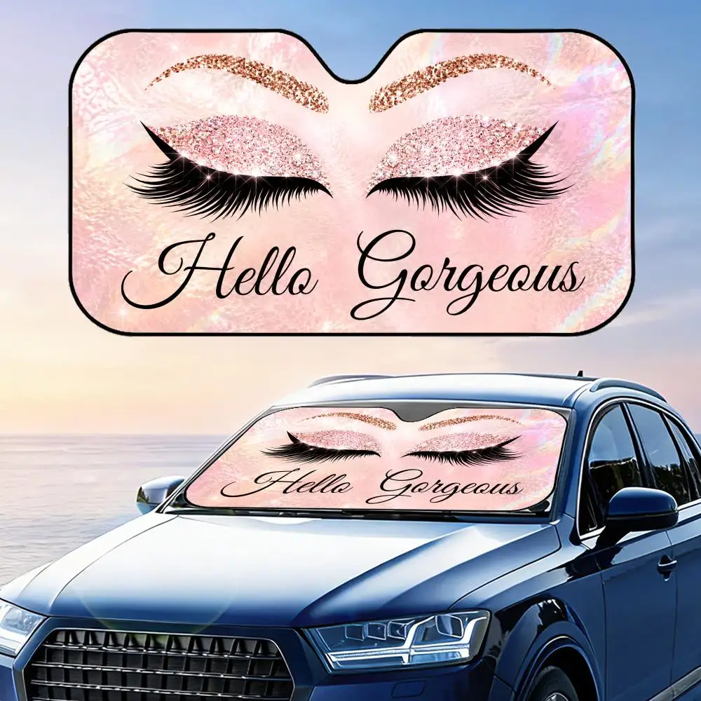 Purple Eyelash Eye Design Sun Visor Car Front Windshield Sun Shade Foldable Reflective UV Protection Heat Insulation Cover
Purple Eyelash Eye Design Sun Visor Car Front Windshield Sun Shade Foldable Reflective UV Protection Heat Insulation Cover
