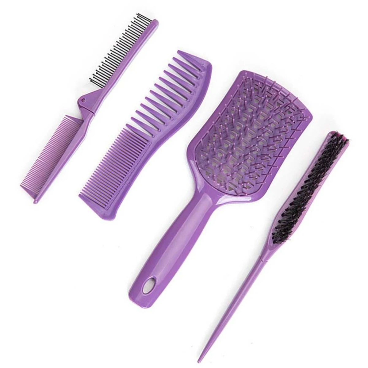 Purple Combs Set Wide Teeth Scalp Massage Comb Air Cushion Combs Folding Comb Hair Brush Women Hairdressing Tool Pointed Comb
Purple Combs Set Wide Teeth Scalp Massage Comb Air Cushion Combs Folding Comb Hair Brush Women Hairdressing Tool Pointed Comb