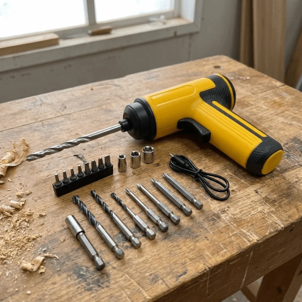 Compact Design Electric Screwdriver Drill Set Multiple Accessories Lightweight Build Portable Power Tools Ergonomic Design
Compact Design Electric Screwdriver Drill Set Multiple Accessories Lightweight Build Portable Power Tools Ergonomic Design
