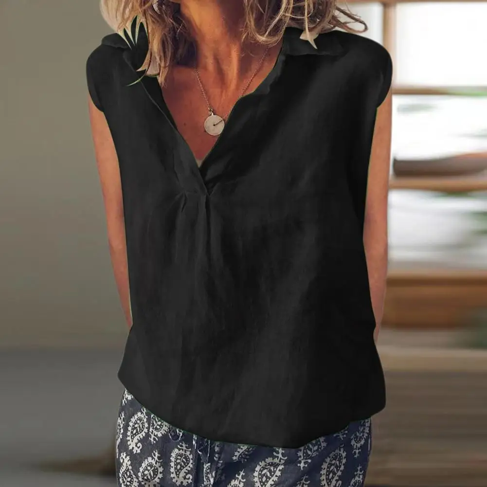 Women Sleeveless Shirt Casual Sleeveless Tee Stylish Women's V-neck Sleeveless Shirt Lightweight Breathable Summer Top for Women
Women Sleeveless Shirt Casual Sleeveless Tee Stylish Women's V-neck Sleeveless Shirt Lightweight Breathable Summer Top for Women
