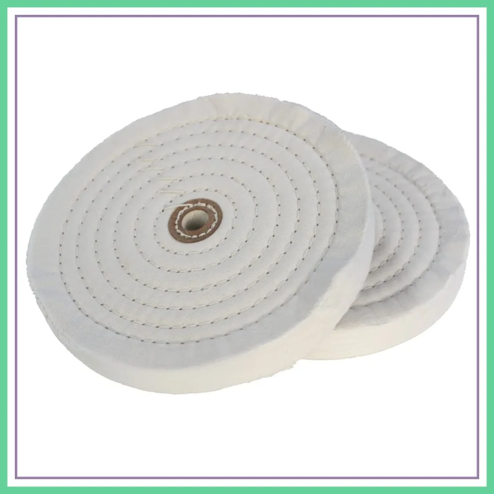 2 Pcs Extra Thick 8 Inch Cotton Buffing Wheel, 70 Ply Cloth, 5/8 Arbor Hole for Bench Grinder
2 Pcs Extra Thick 8 Inch Cotton Buffing Wheel, 70 Ply Cloth, 5/8 Arbor Hole for Bench Grinder