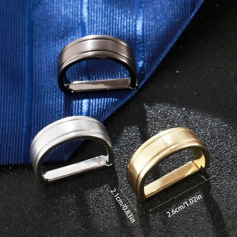 Bronze Plated Matte Finish D-Clip Buckle Simple Ring Buckle Men's Tie Clip Buckle Tie Ring Clip Fashion Jewelry Accessories
Bronze Plated Matte Finish D-Clip Buckle Simple Ring Buckle Men's Tie Clip Buckle Tie Ring Clip Fashion Jewelry Accessories