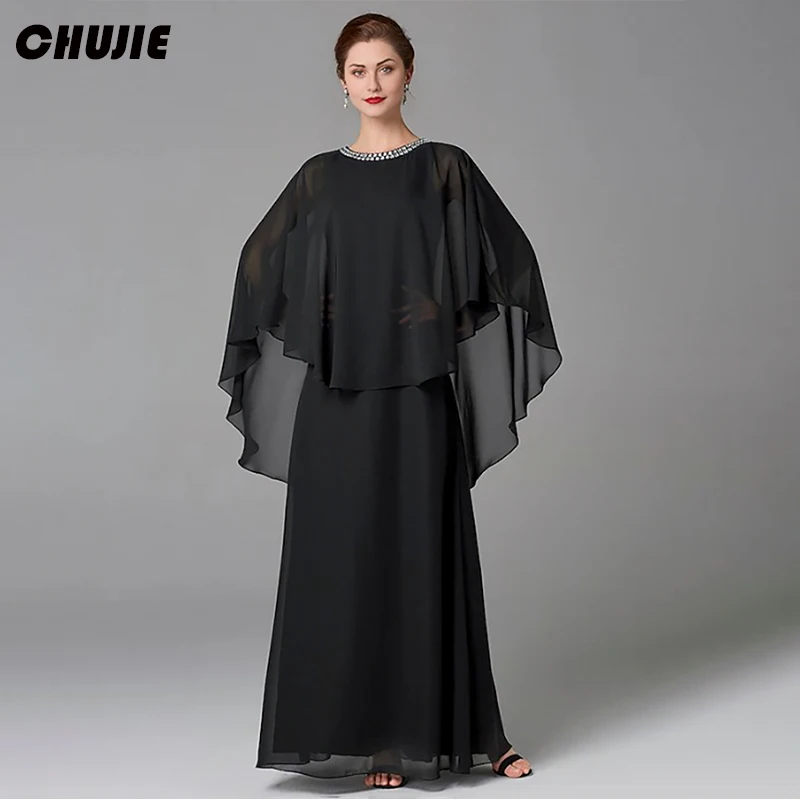 Black Chiffon Mother Of The Groom Dresses For Wedding With Crystal Formal Evening Gown Customized Wedding Guest Dress فساتين سهر
Black Chiffon Mother Of The Groom Dresses For Wedding With Crystal Formal Evening Gown Customized Wedding Guest Dress فساتين سهر