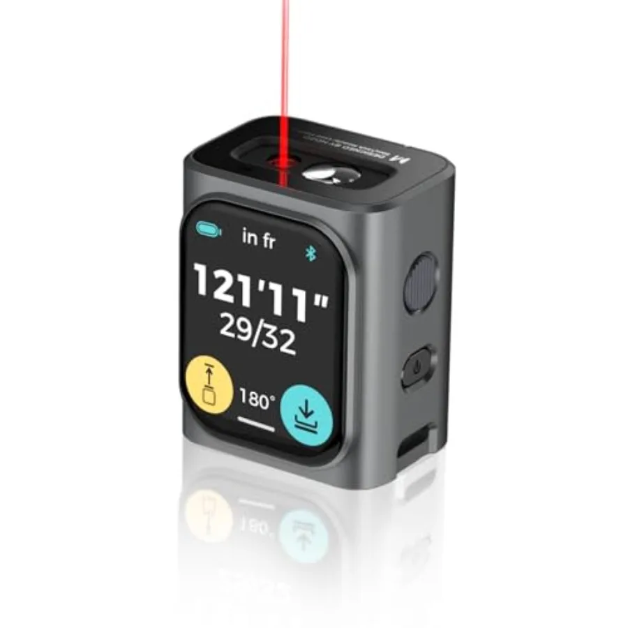 Лазерный измерительный прибор M-Cube, 164 фута/50 м, перезаряжаемый, модульная конструкция, точность 1/16 дюйма, большой ЖК-дисплей для измерения площади/объема/длины.
Лазерный измерительный прибор M-Cube, 164 фута/50 м, перезаряжаемый, модульная конструкция, точность 1/16 дюйма, большой ЖК-дисплей для измерения площади/объема/длины.