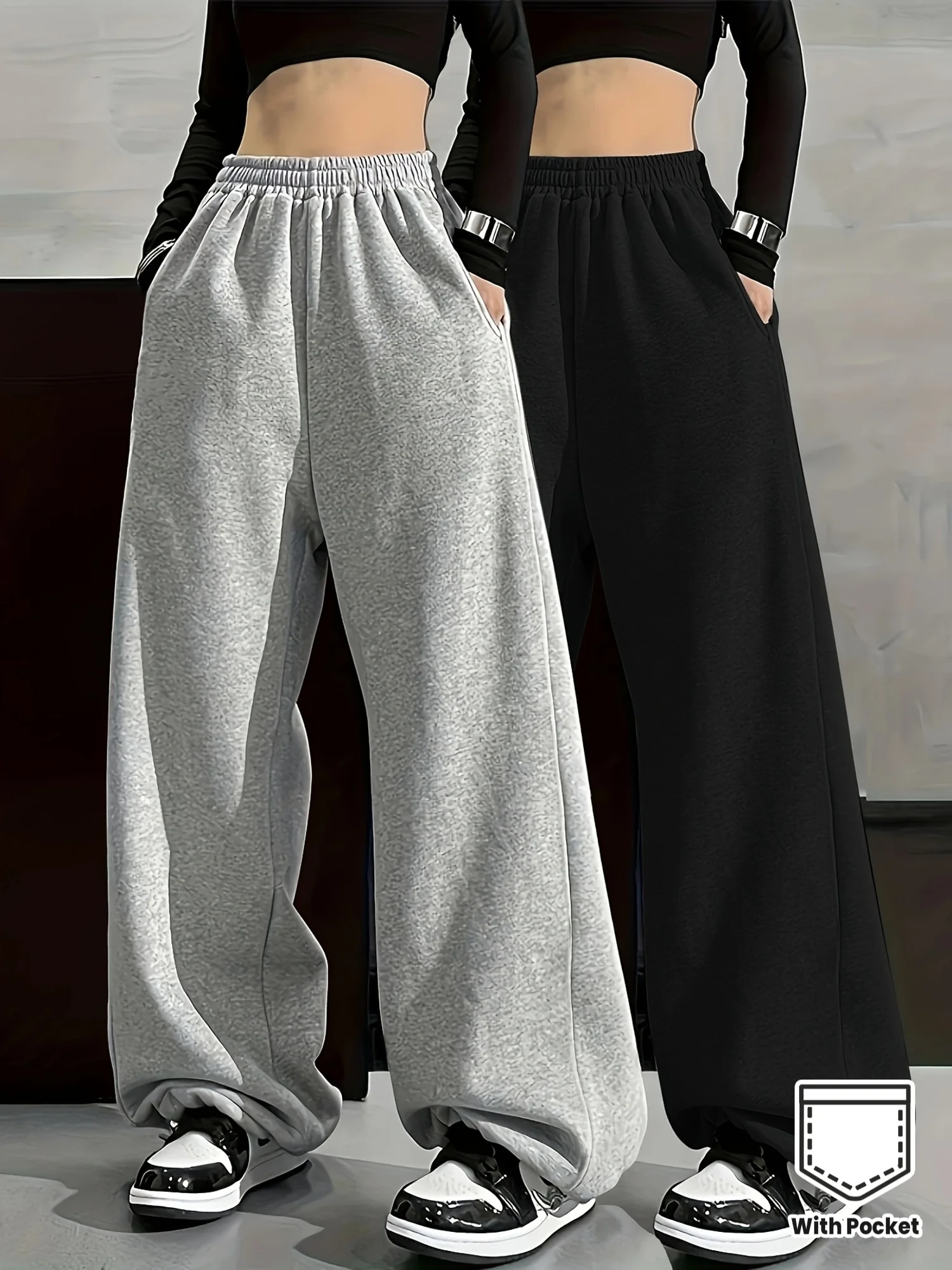 Women's Plus-size Fleece Sweatpants for Autumn and Winter Warm Casual Loose Stylish and Versatile Streetwear Trendy Oversized
Women's Plus-size Fleece Sweatpants for Autumn and Winter Warm Casual Loose Stylish and Versatile Streetwear Trendy Oversized