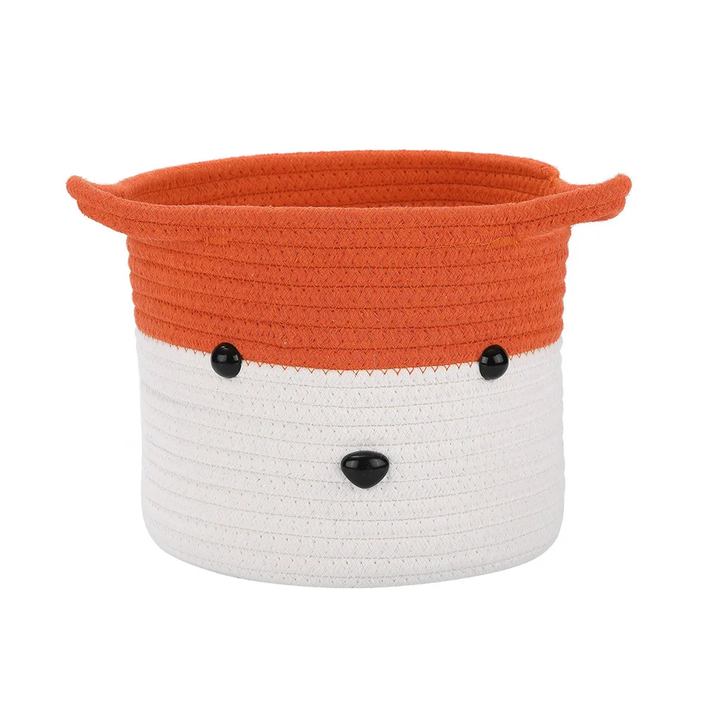 Cotton Rope Storage Basket H Woven Toy Closet Bedroom Decor Fox Shape Makeup ganizer Home Storage
Cotton Rope Storage Basket H Woven Toy Closet Bedroom Decor Fox Shape Makeup ganizer Home Storage