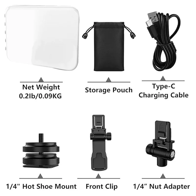 ABEZ 2200Mah Rechargeable Clip Video Light Adjusted 3 Light Modes,For Phone,Camera,Laptop,Ipad,Etc
ABEZ 2200Mah Rechargeable Clip Video Light Adjusted 3 Light Modes,For Phone,Camera,Laptop,Ipad,Etc