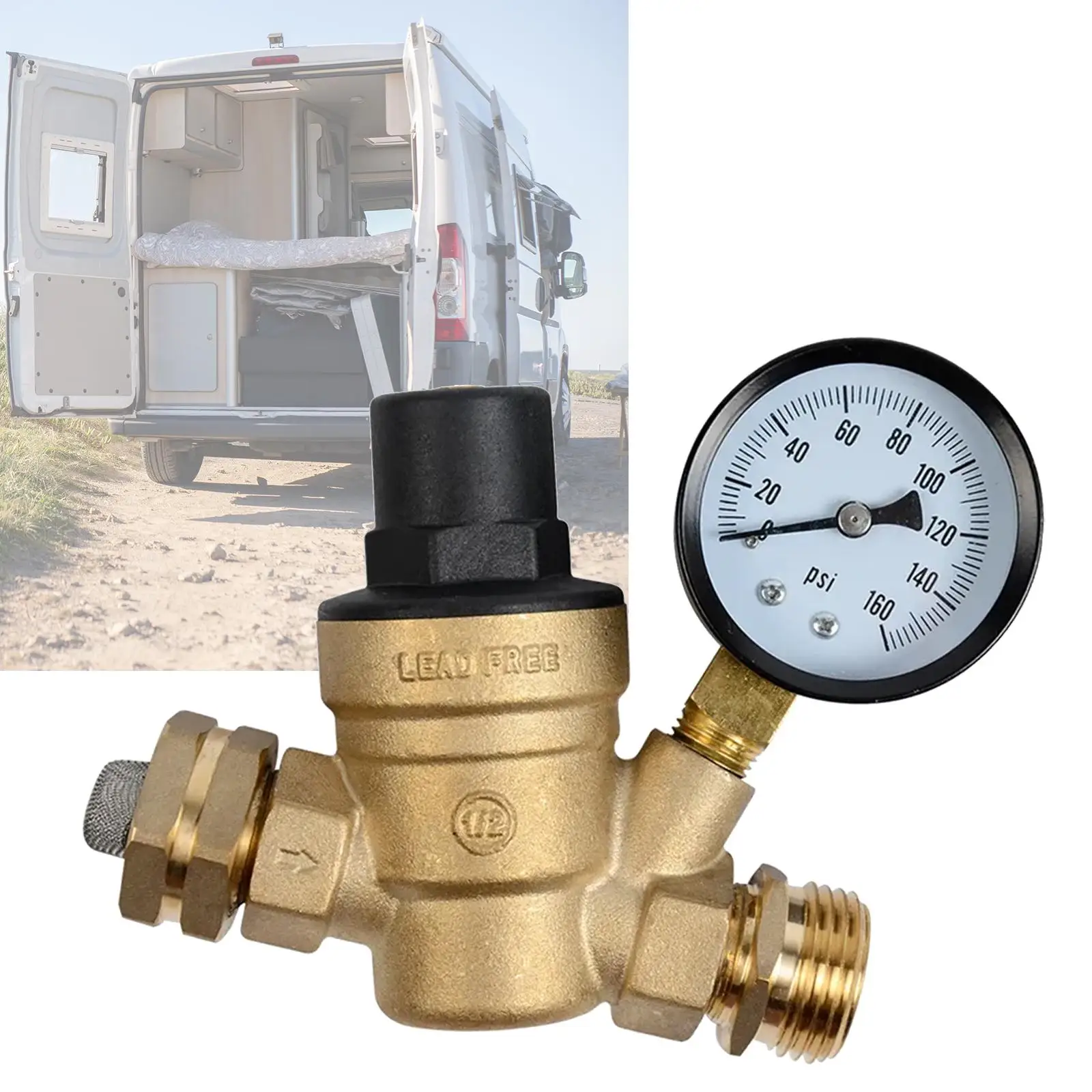 Water Pressure Regulator Adjustable Water Reducing Valve Water Pressure Reducer
Water Pressure Regulator Adjustable Water Reducing Valve Water Pressure Reducer